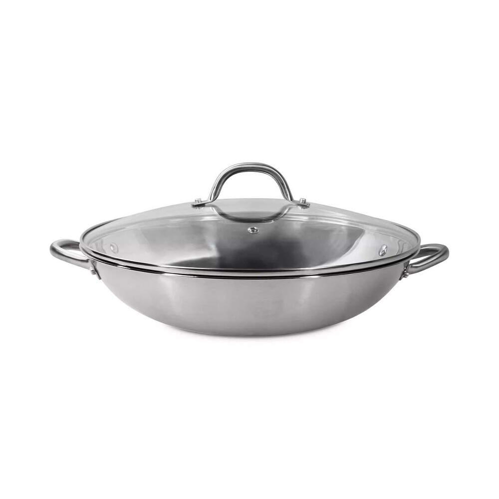 Sedona Kitchen 14" Stainless Steel Multipurpose Pan – Silver (NEW)